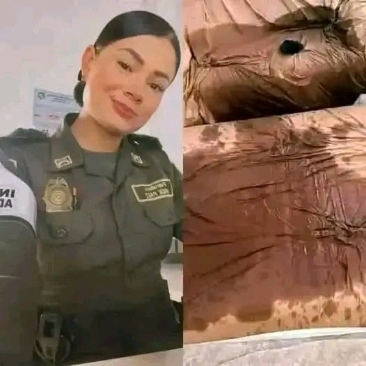 ST1. This young policewoman was filmed after her shift… See more  